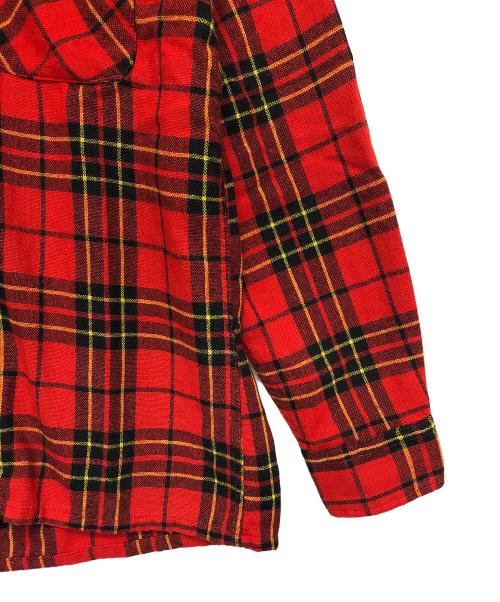 TOWN CRAFT（タウンクラフト）TOWN CRAFT (タウンクラフト) JC Penneyタグ　70sオープンカラーシャツ　 レッド サイズ:Mの古着・服飾アイテム