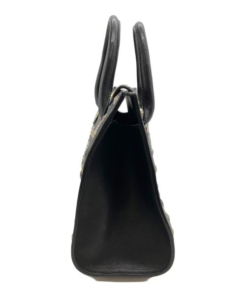 JIMMY CHOO（ジミーチュウ）JIMMY CHOO (ジミーチュウ) スタースタッズ2WAYハンドバック ブラックの古着・服飾アイテム