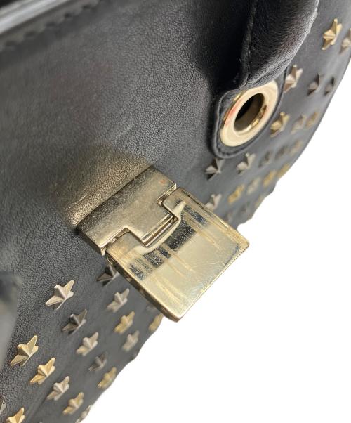 JIMMY CHOO（ジミーチュウ）JIMMY CHOO (ジミーチュウ) スタースタッズ2WAYハンドバック ブラックの古着・服飾アイテム