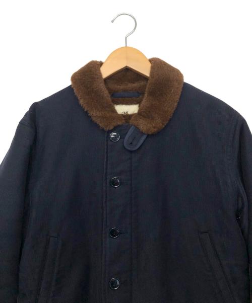 THE TENDERLOINS（テンダーロイン）THE TENDERLOINS (テンダーロイン) N-1デッキジャケット ネイビー×ブラック サイズ:38の古着・服飾アイテム