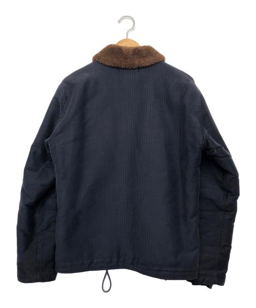 THE TENDERLOINS（テンダーロイン）THE TENDERLOINS (テンダーロイン) N-1デッキジャケット ネイビー×ブラック サイズ:38の古着・服飾アイテム