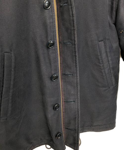 THE TENDERLOINS（テンダーロイン）THE TENDERLOINS (テンダーロイン) N-1デッキジャケット ネイビー×ブラック サイズ:38の古着・服飾アイテム