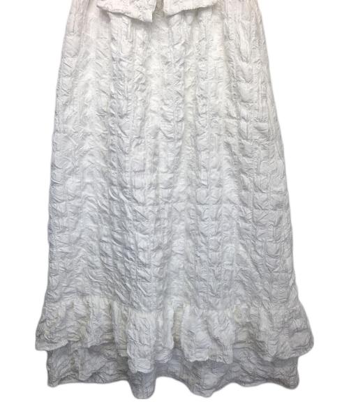 merry jenny（メリージェニー）merry jenny (メリージェニー) ノースリーブ・キャミソールワンピース ホワイト サイズ:FREEの古着・服飾アイテム