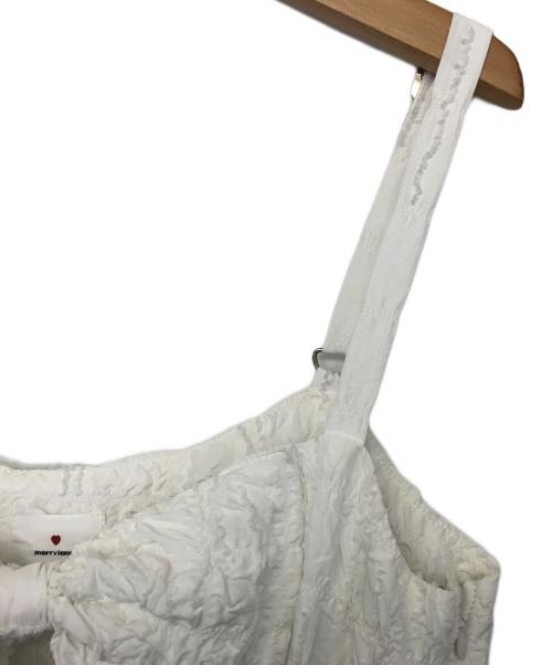 merry jenny（メリージェニー）merry jenny (メリージェニー) ノースリーブ・キャミソールワンピース ホワイト サイズ:FREEの古着・服飾アイテム