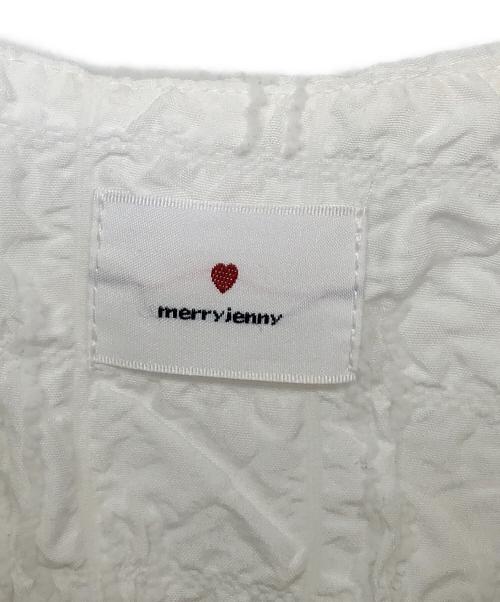 merry jenny（メリージェニー）merry jenny (メリージェニー) ノースリーブ・キャミソールワンピース ホワイト サイズ:FREEの古着・服飾アイテム