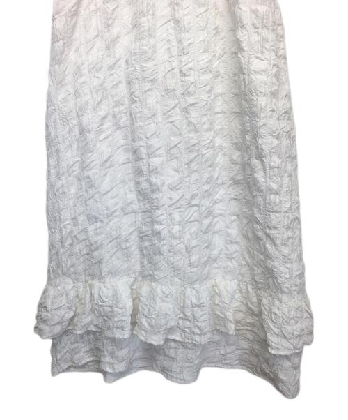 merry jenny（メリージェニー）merry jenny (メリージェニー) ノースリーブ・キャミソールワンピース ホワイト サイズ:FREEの古着・服飾アイテム