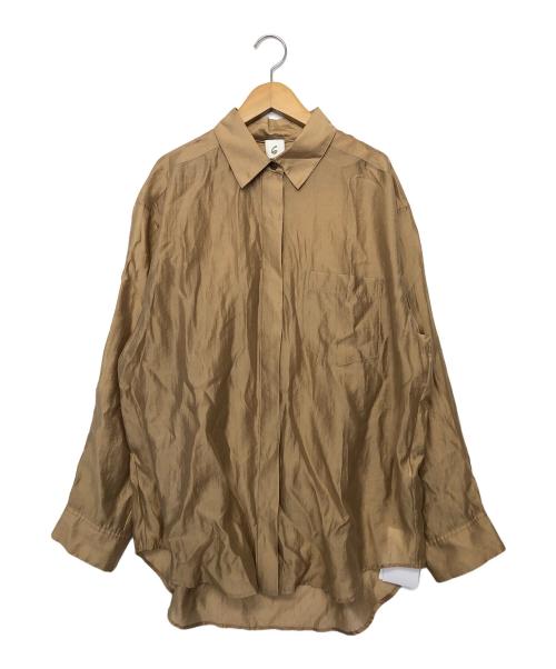 6(ROKU) BEAUTY&YOUTH（ロク ビューティーアンドユース）6(ROKU) BEAUTY&YOUTH (ロク ビューティーアンドユース) CEL/PL スケシャツ　長袖シャツ ベージュ サイズ:FREEの古着・服飾アイテム