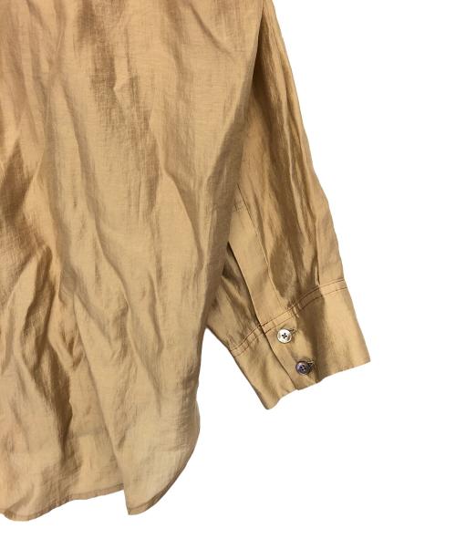 6(ROKU) BEAUTY&YOUTH（ロク ビューティーアンドユース）6(ROKU) BEAUTY&YOUTH (ロク ビューティーアンドユース) CEL/PL スケシャツ　長袖シャツ ベージュ サイズ:FREEの古着・服飾アイテム