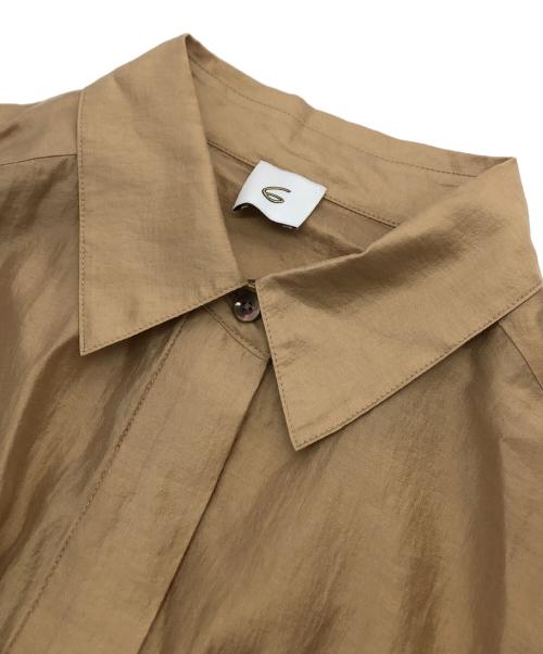 6(ROKU) BEAUTY&YOUTH（ロク ビューティーアンドユース）6(ROKU) BEAUTY&YOUTH (ロク ビューティーアンドユース) CEL/PL スケシャツ　長袖シャツ ベージュ サイズ:FREEの古着・服飾アイテム