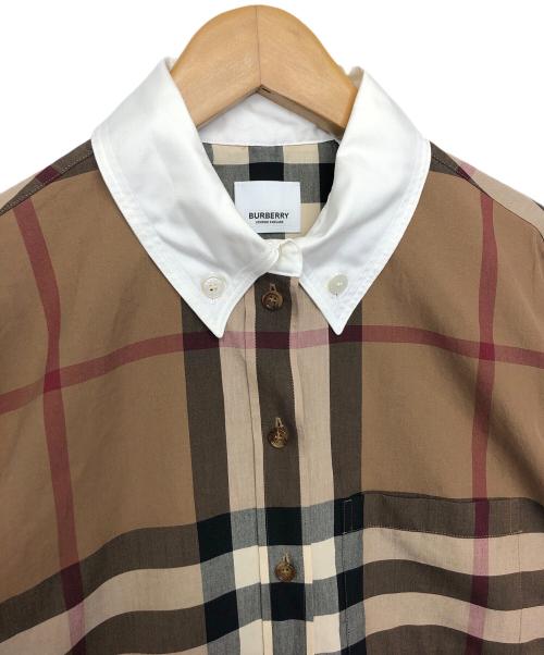 BURBERRY LONDON（バーバリーロンドン）BURBERRY LONDON (バーバリーロンドン) 長袖シャツ ブラウン サイズ:US 4の古着・服飾アイテム