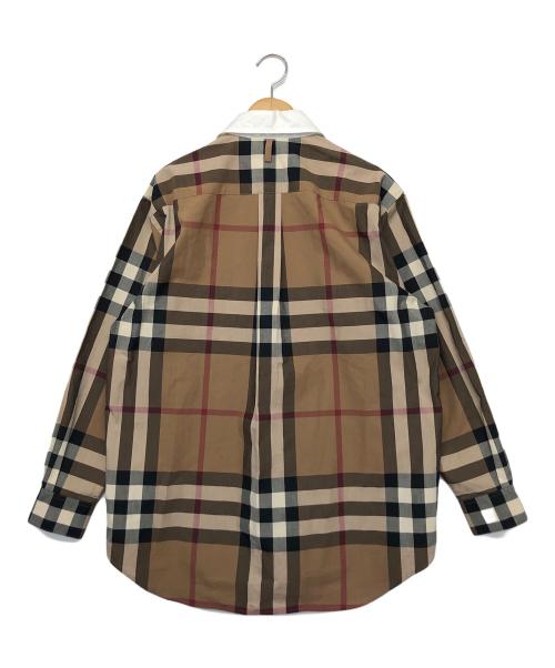 BURBERRY LONDON（バーバリーロンドン）BURBERRY LONDON (バーバリーロンドン) 長袖シャツ ブラウン サイズ:US 4の古着・服飾アイテム