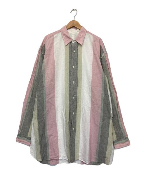 sillage（シアージ）sillage (シアージ) リネン　長袖シャツ ピンク サイズ:FREEの古着・服飾アイテム