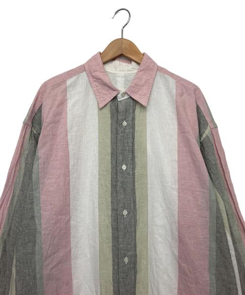 sillage（シアージ）sillage (シアージ) リネン　長袖シャツ ピンク サイズ:FREEの古着・服飾アイテム