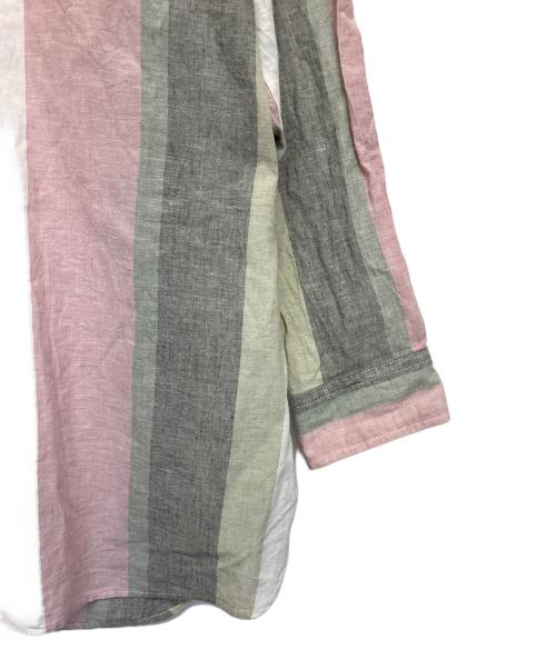 sillage（シアージ）sillage (シアージ) リネン　長袖シャツ ピンク サイズ:FREEの古着・服飾アイテム