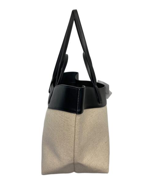 Mila Owen（ミラオーウェン）Mila Owen (ミラオーウェン) トートバッグ ベージュ×ブラック 未使用品の古着・服飾アイテム
