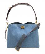 COACHコーチ）の古着「2WAYショルダーバッグ」｜スカイブルー