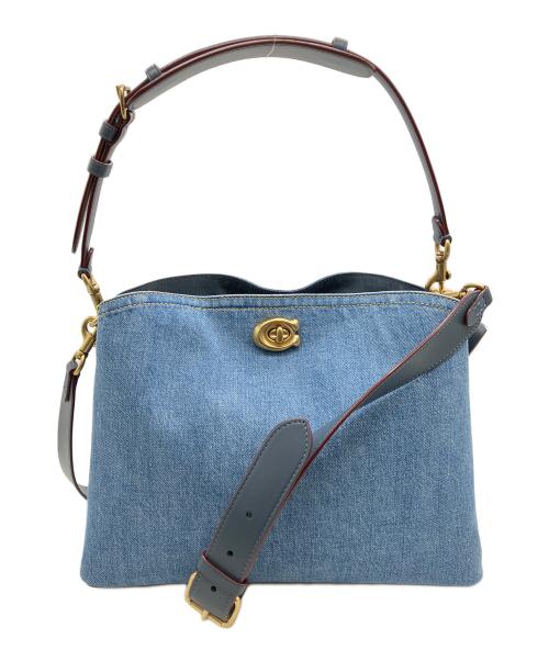 COACH（コーチ）COACH (コーチ) 2WAYショルダーバッグ スカイブルーの古着・服飾アイテム