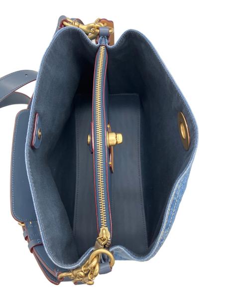 COACH（コーチ）COACH (コーチ) 2WAYショルダーバッグ スカイブルーの古着・服飾アイテム