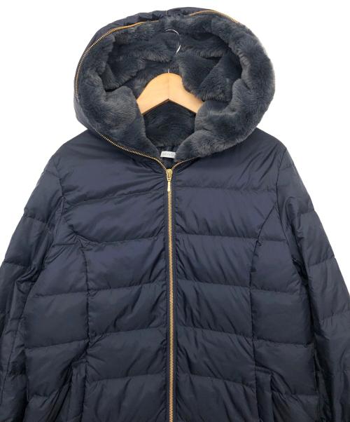 KEYUCA（ケユカ）KEYUCA (ケユカ) ファー付ダウンコート ネイビー サイズ:FREEの古着・服飾アイテム