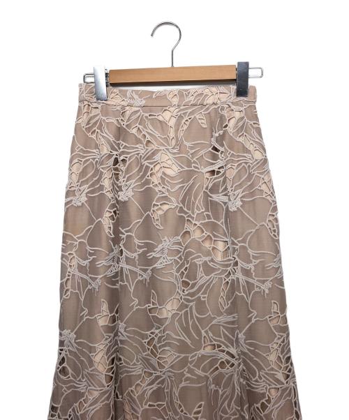 Snidel（スナイデル）Snidel (スナイデル) レーススカート ベージュ サイズ:1の古着・服飾アイテム