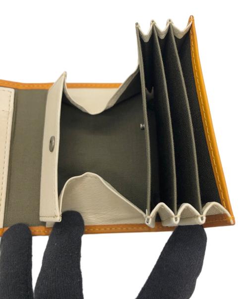 M+(エムピウ)（エムピウ）M+(エムピウ) (エムピウ) 3つ折り財布 オレンジの古着・服飾アイテム