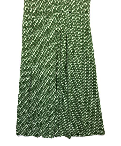 MACKINTOSH LONDON（マッキントッシュ ロンドン）MACKINTOSH LONDON (マッキントッシュ ロンドン) レインドロッププリントワンピース グリーン サイズ:40の古着・服飾アイテム