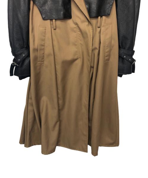 Ameri（アメリ）AMERI (アメリ) ライダースドッキングコート ベージュ サイズ:Sの古着・服飾アイテム