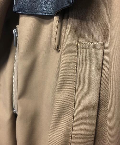 Ameri（アメリ）AMERI (アメリ) ライダースドッキングコート ベージュ サイズ:Sの古着・服飾アイテム