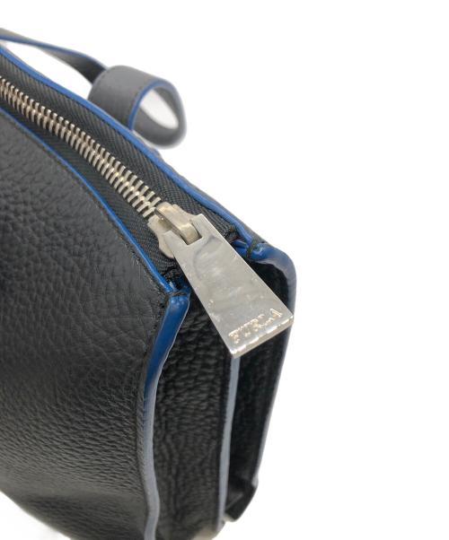 FURLA（フルラ）FURLA (フルラ) GIOVE トートバッグ ブラック×ブルーの古着・服飾アイテム