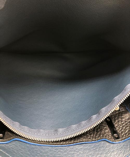 FURLA（フルラ）FURLA (フルラ) GIOVE トートバッグ ブラック×ブルーの古着・服飾アイテム