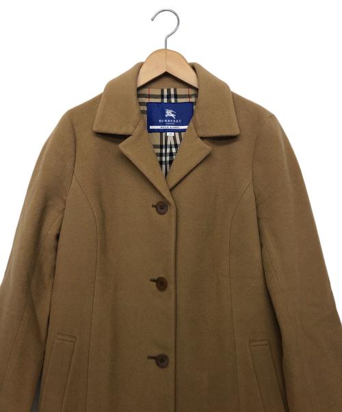 BURBERRY BLUE LABEL（バーバリーロンドンブルーレーベル）BURBERRY BLUE LABEL (バーバリーロンドンブルーレーベル) ウールコート ベージュ サイズ:38の古着・服飾アイテム