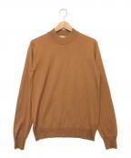 GRAN SASSOグランサッソ）の古着「薄手ニット クルーネック」｜ブラウン
