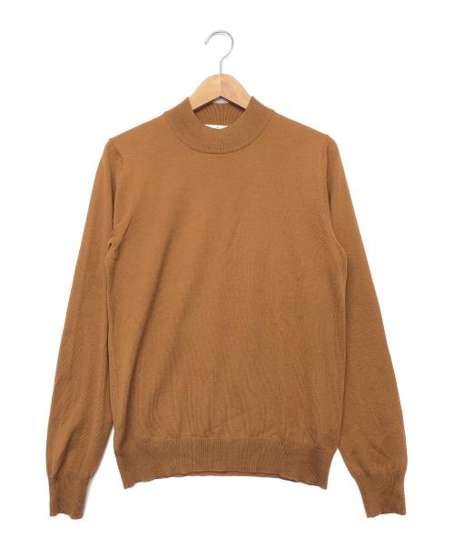 GRAN SASSO（グランサッソ）GRAN SASSO (グランサッソ) 薄手ニット クルーネック ブラウン サイズ:不明の古着・服飾アイテム