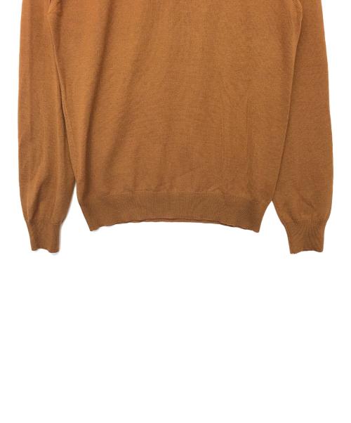 GRAN SASSO（グランサッソ）GRAN SASSO (グランサッソ) 薄手ニット クルーネック ブラウン サイズ:不明の古着・服飾アイテム