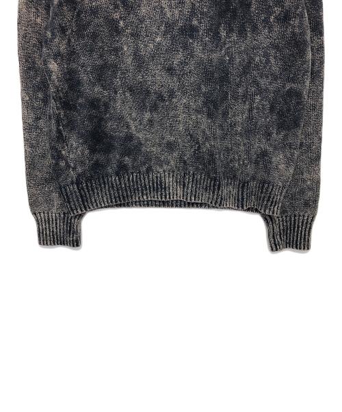 Acne studios（アクネ ストゥディオス）ACNE STUDIOS (アクネ ストゥディオス) アシッドウォッシュセーター　薄手ニット ネイビー×グレー サイズ:Mの古着・服飾アイテム