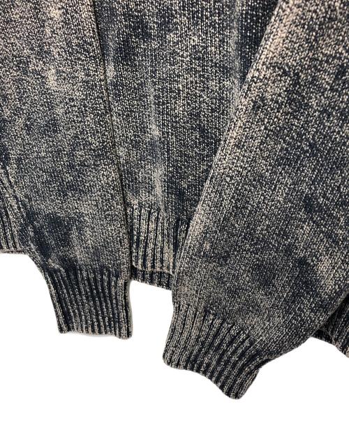 Acne studios（アクネ ストゥディオス）ACNE STUDIOS (アクネ ストゥディオス) アシッドウォッシュセーター　薄手ニット ネイビー×グレー サイズ:Mの古着・服飾アイテム