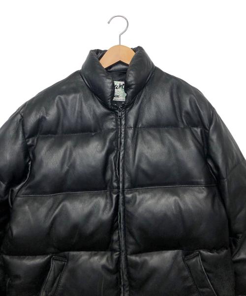 Schott（ショット）Schott (ショット) USA製 ラムレザー　ダウンジャケット ブラック サイズ:38の古着・服飾アイテム