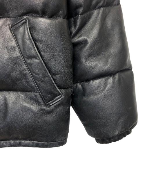 Schott（ショット）Schott (ショット) USA製 ラムレザー　ダウンジャケット ブラック サイズ:38の古着・服飾アイテム