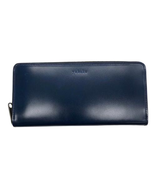 YUHAKU（ユハク）YUHAKU (ユハク) 長財布 ネイビーの古着・服飾アイテム