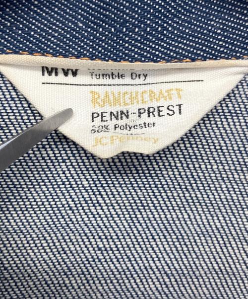 J.C.PENNY（ジェーシーペニー）J.C.PENNY (ジェーシーペニー) デニムジャケット　RANCHCRAFT 70s インディゴ サイズ:不明の古着・服飾アイテム