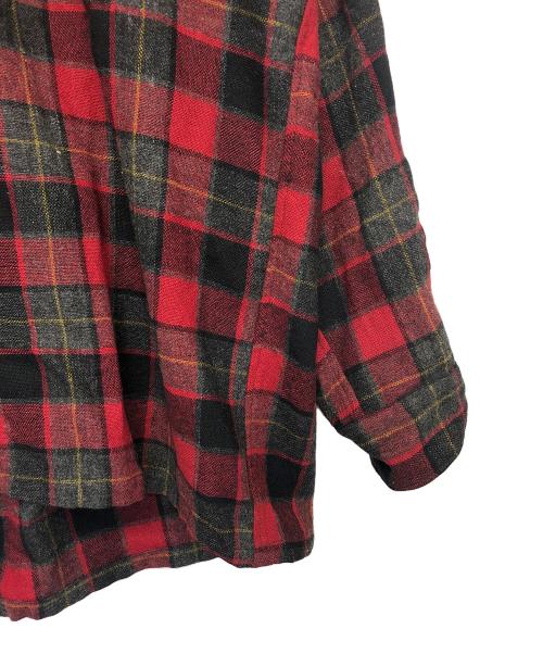 TOWN CRAFT（タウンクラフト）TOWN CRAFT (タウンクラフト) チェックネルシャツ　50-60s レッド サイズ:Lの古着・服飾アイテム