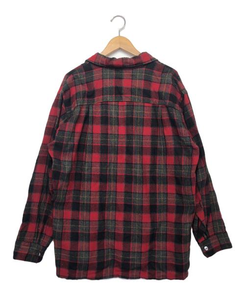 TOWN CRAFT（タウンクラフト）TOWN CRAFT (タウンクラフト) チェックネルシャツ　50-60s レッド サイズ:Lの古着・服飾アイテム