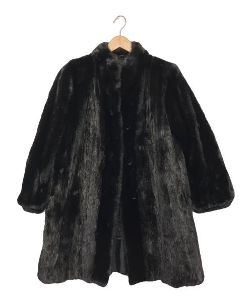 SAGA MINK（サガミンク）SAGA MINK (サガミンク) コート ブラック サイズ:15の古着・服飾アイテム