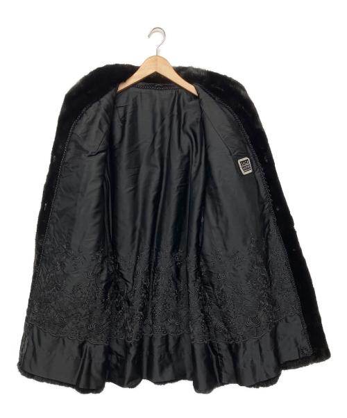 SAGA MINK（サガミンク）SAGA MINK (サガミンク) コート ブラック サイズ:15の古着・服飾アイテム