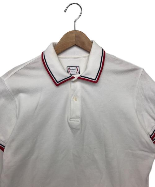 MONCLER（モンクレール）MONCLER (モンクレール) ポロシャツ ホワイト サイズ:不明の古着・服飾アイテム