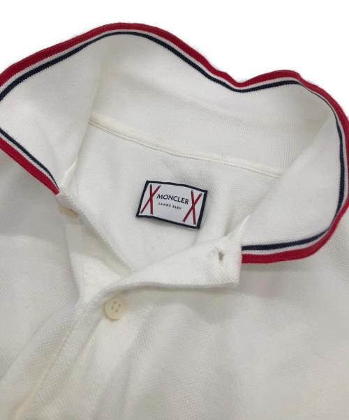MONCLER（モンクレール）MONCLER (モンクレール) ポロシャツ ホワイト サイズ:不明の古着・服飾アイテム