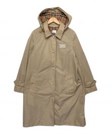 BURBERRY LONDON（バーバリーロンドン）の古着「デタッチャブルルフードトレンチコート」｜ベージュ