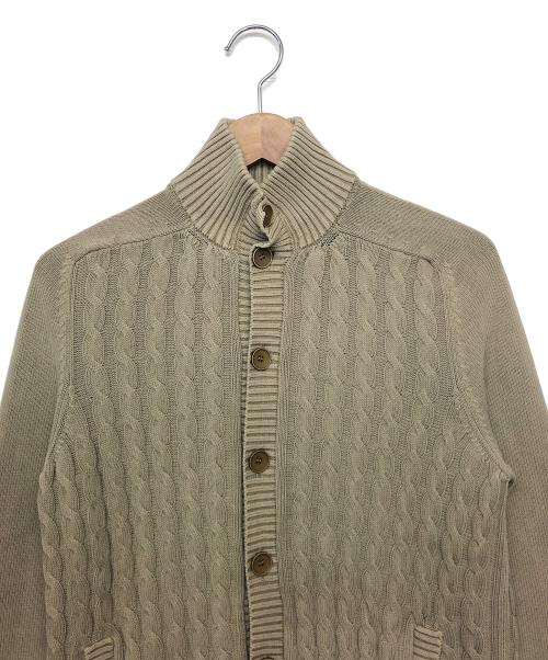 Zanone（ザノーネ）Zanone (ザノーネ) 薄手カーディガン ブラウン サイズ:44の古着・服飾アイテム