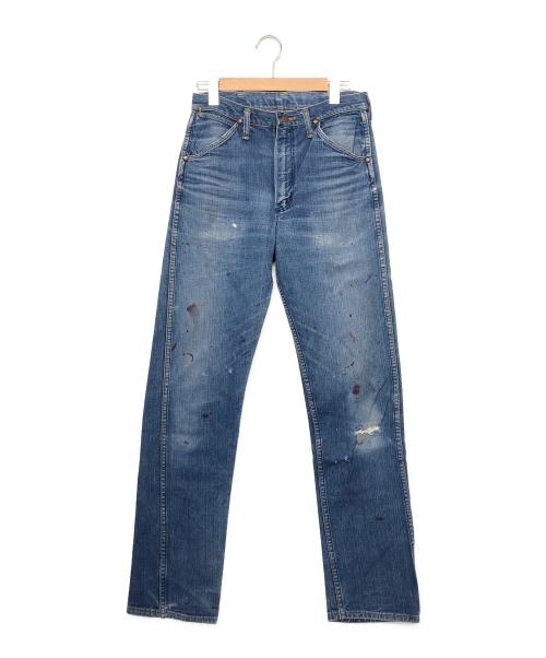 Wrangler（ラングラー）Wrangler (ラングラー) 斜めベルプリントタグ SCOVILジップ デニムパンツ インディゴ サイズ:W31の古着・服飾アイテム