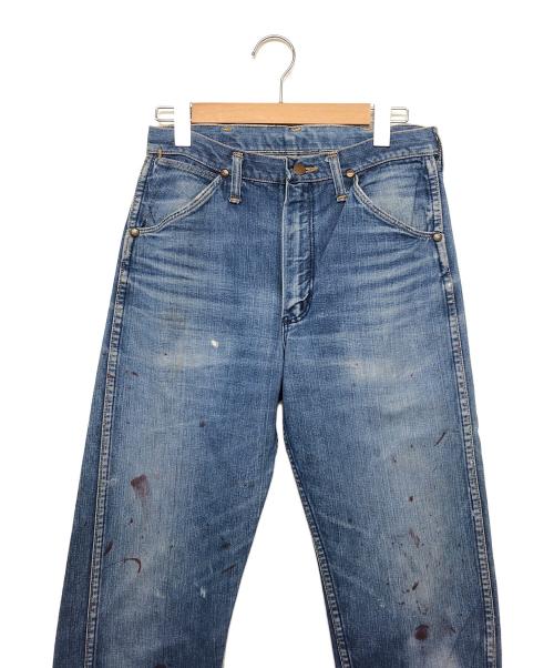 Wrangler（ラングラー）Wrangler (ラングラー) 斜めベルプリントタグ SCOVILジップ デニムパンツ インディゴ サイズ:W31の古着・服飾アイテム
